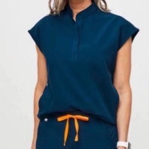 FIGS Limited Edition Deep Reef Rafaela Top